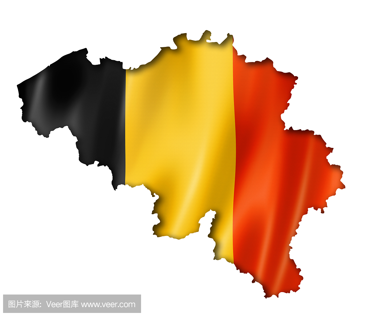 比利时国旗地图