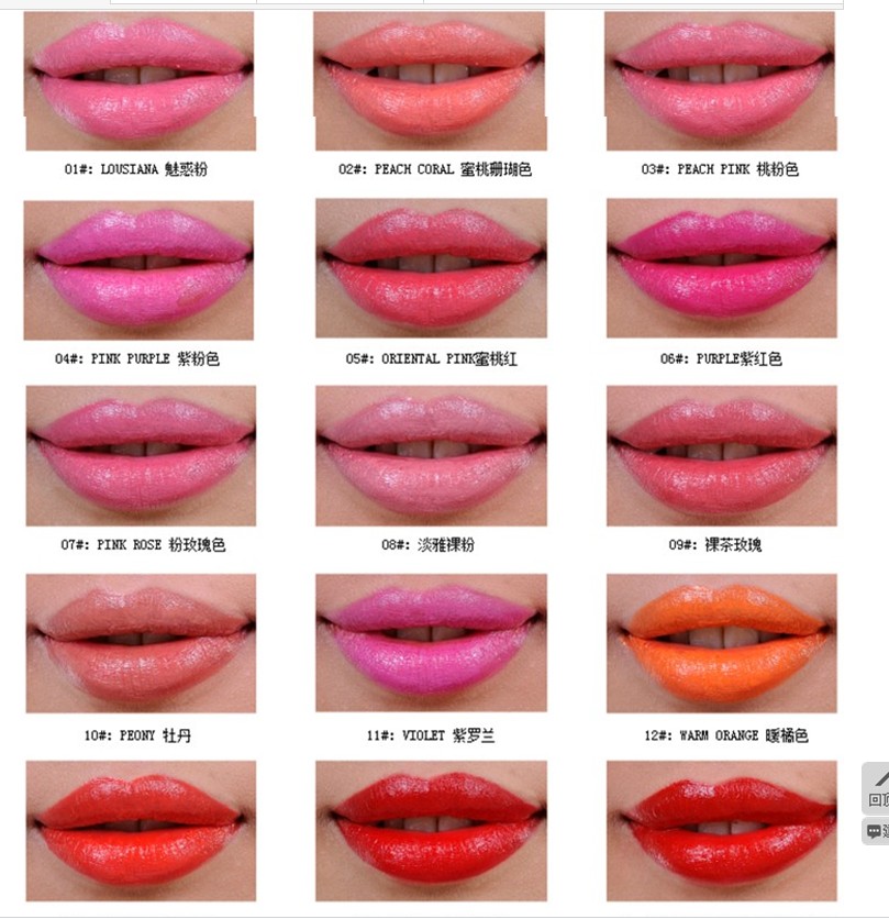 口红的色系都有什么区别啊?不懂.