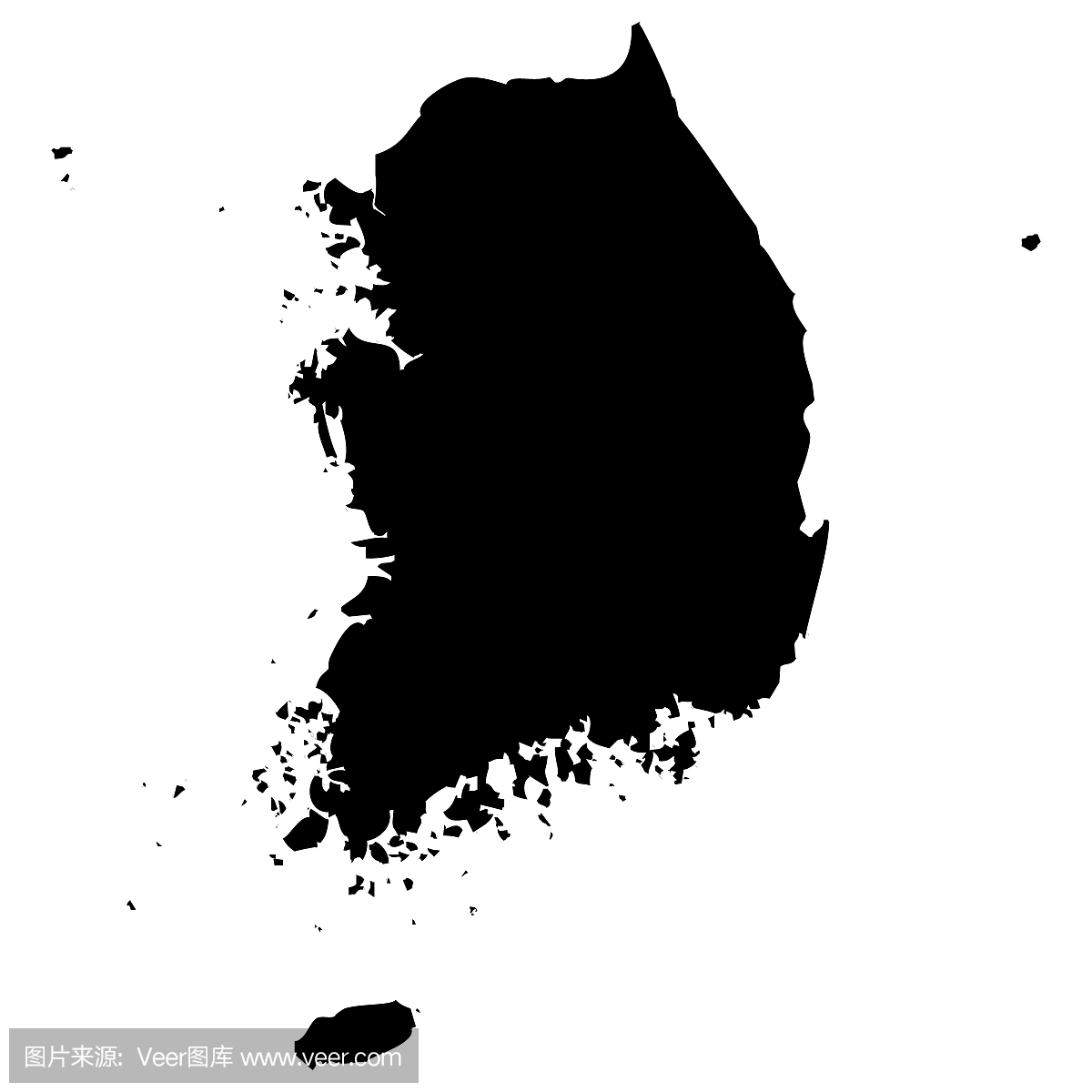 地图韩国