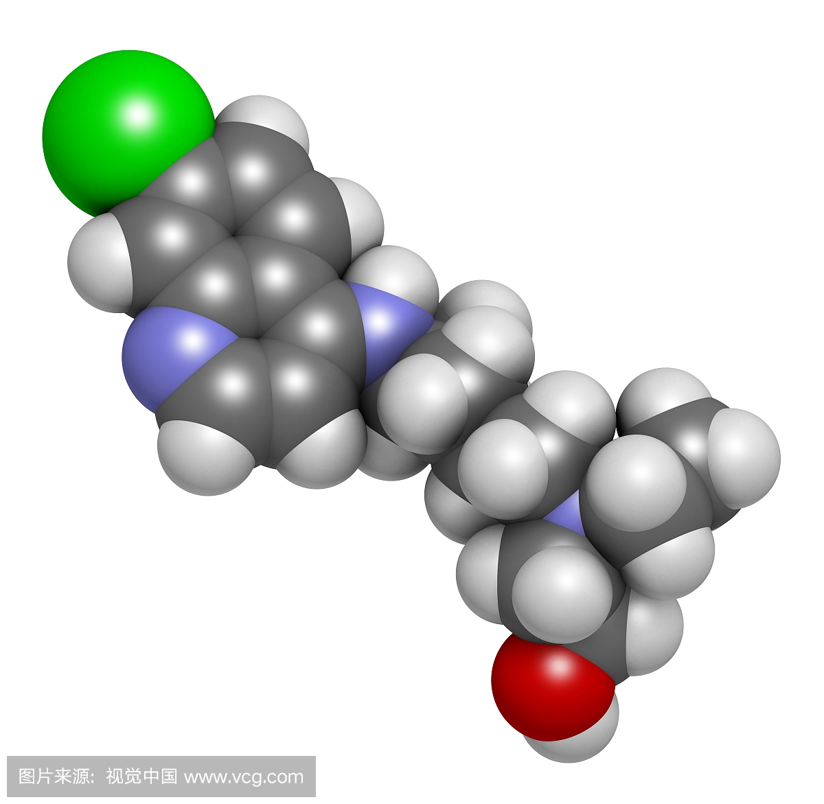 羟氯喹疟疾药物分子