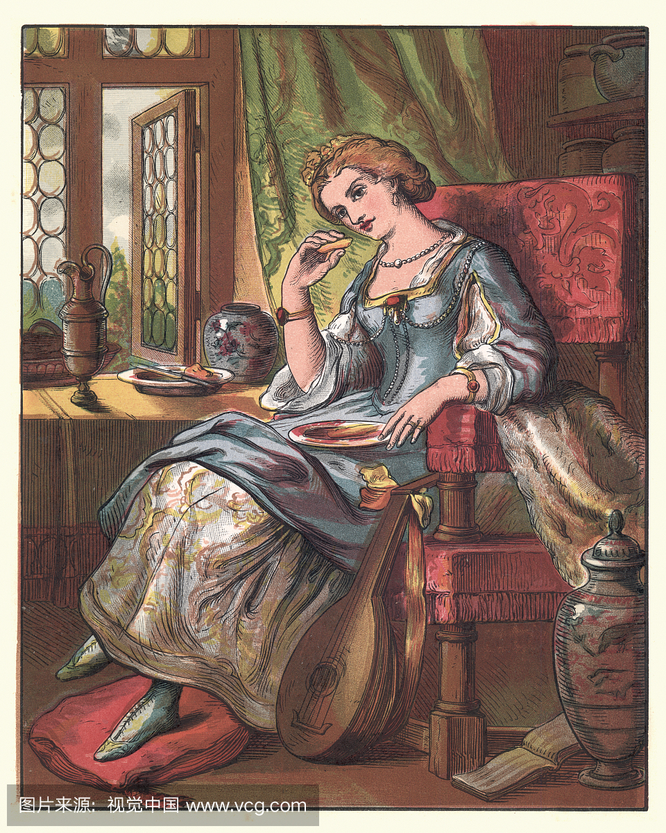 唱一首六便士之歌,女王在客厅里