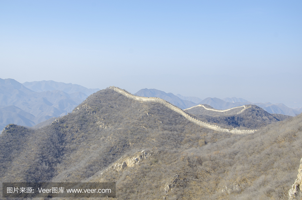 中国长城和北京附近的山脉