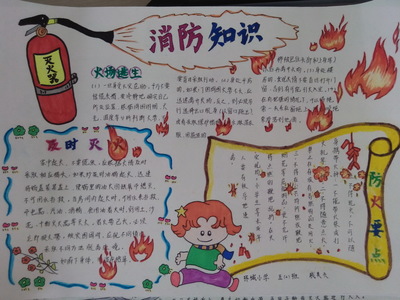 119消防安全黑板报