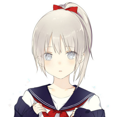 二次元圆框眼镜女