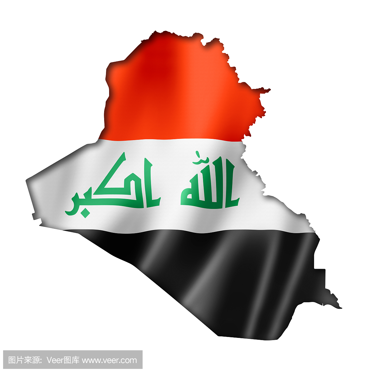 伊拉克国旗地图