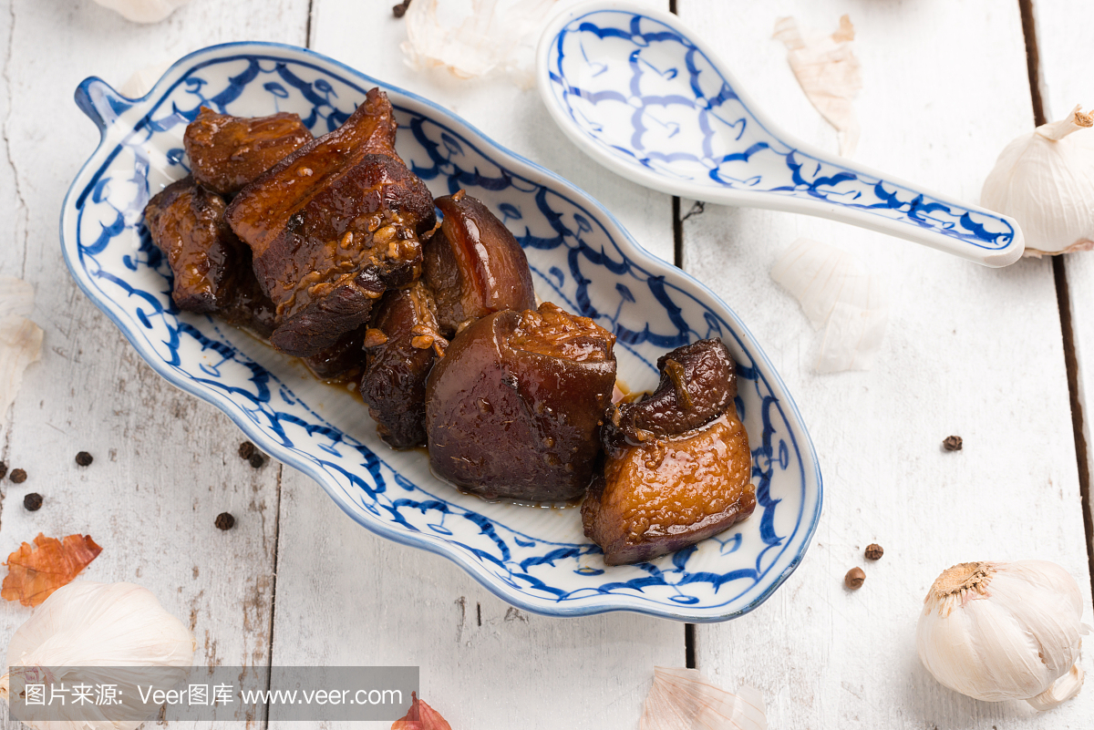 Homemade Braised pork in brown sauce