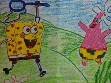 儿童画欣赏(动漫人物简笔画)_3-6岁学龄前艺术-45kb