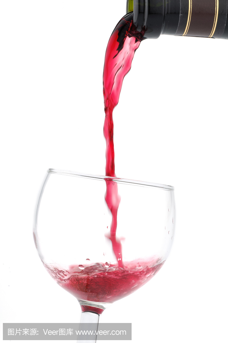 Vino rosso nel bicchiere