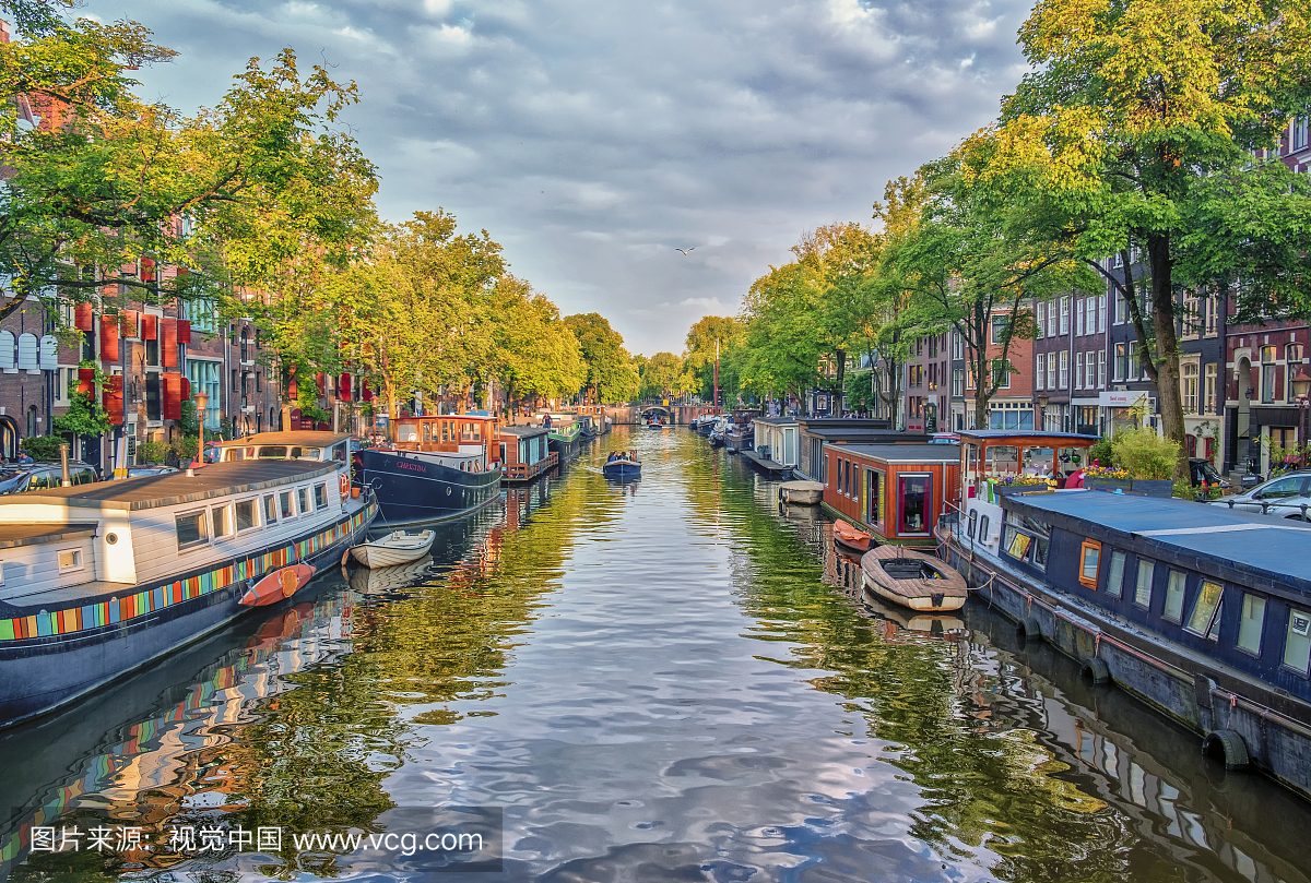 阿姆斯特丹,荷兰首都,荷兰城市,运河