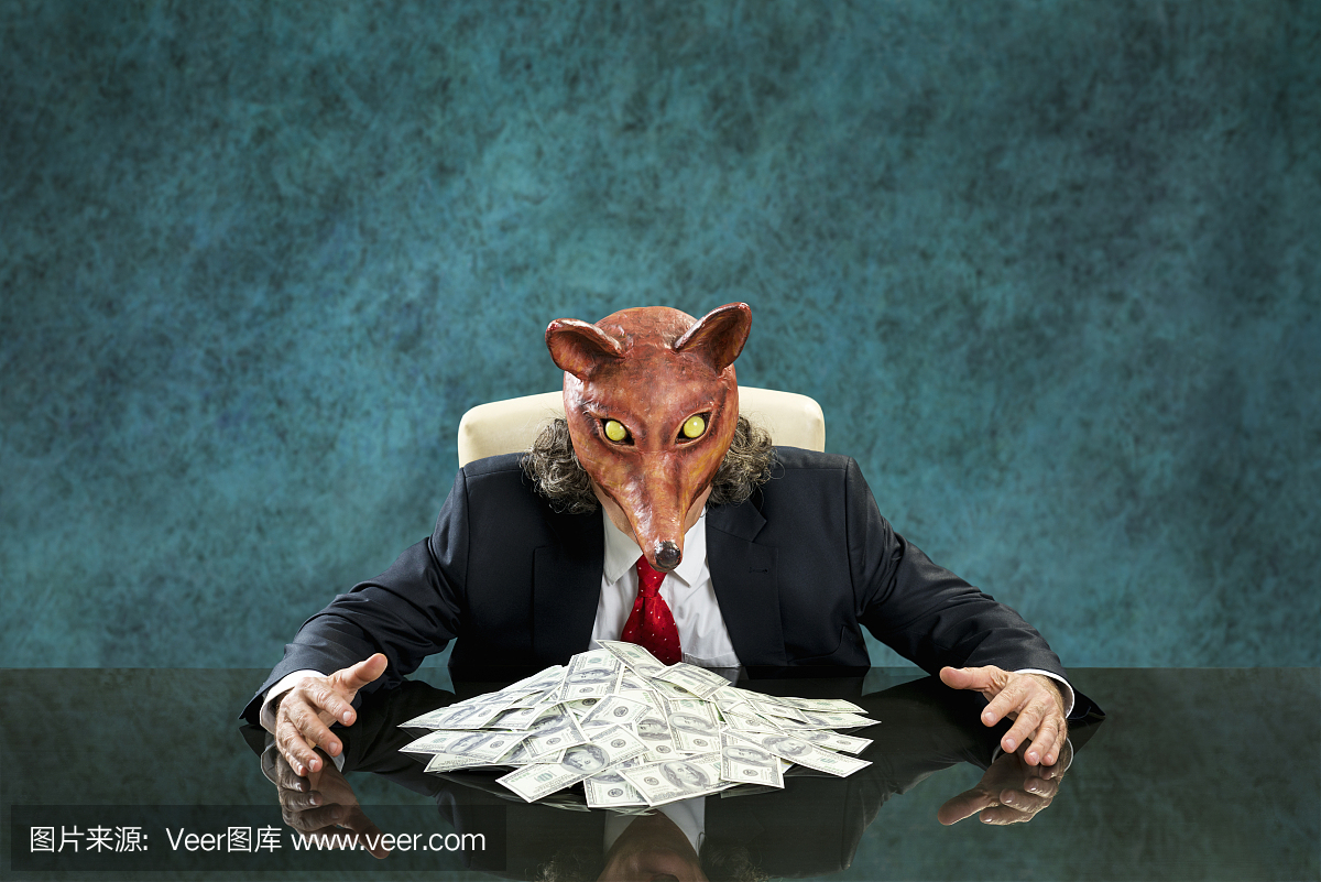 美国货币,超现实主义的,男商人,经理