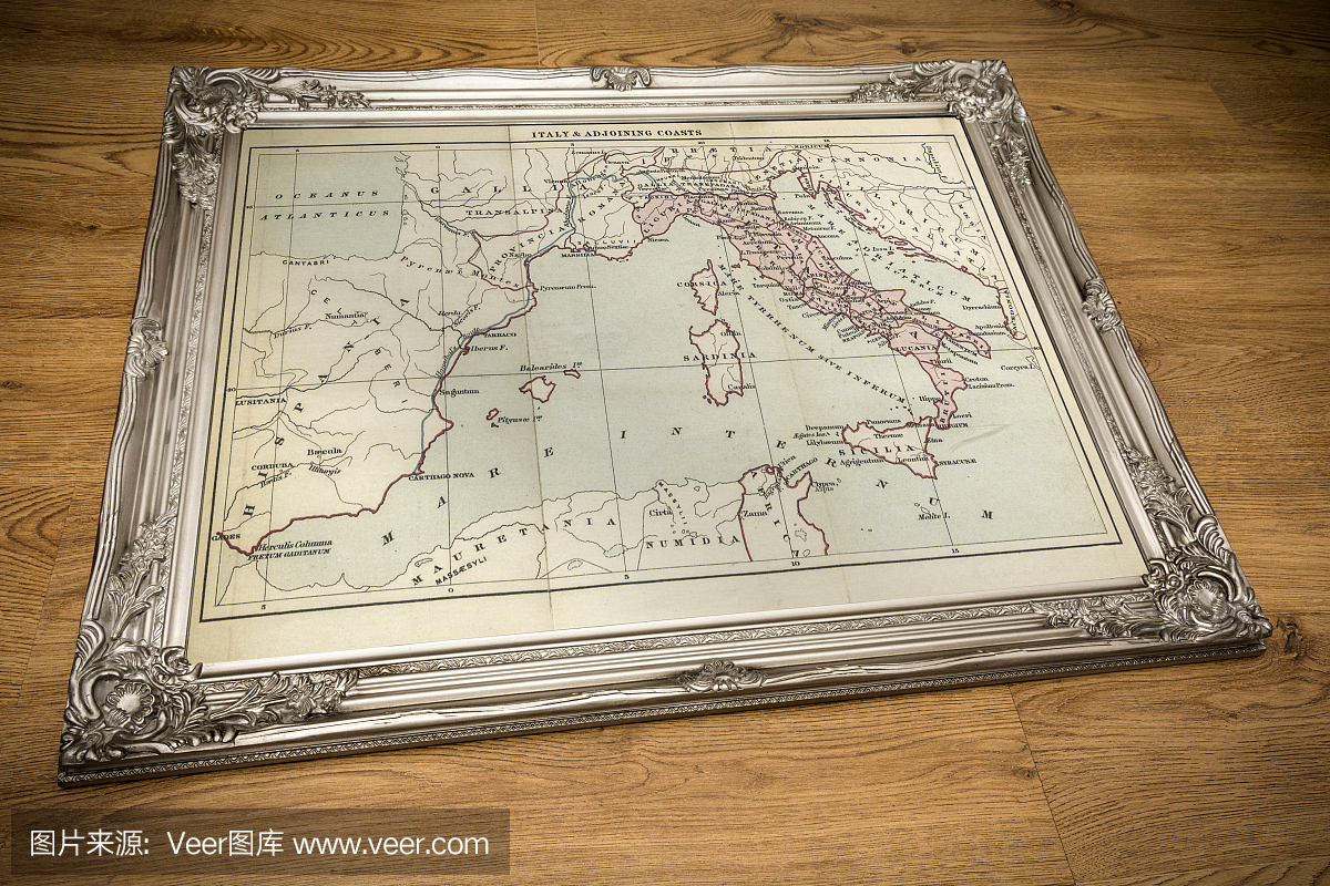 意大利的框架地图