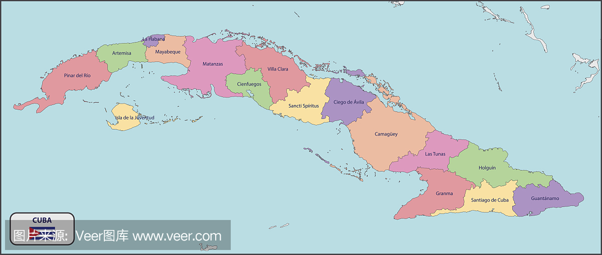 古巴政治地图