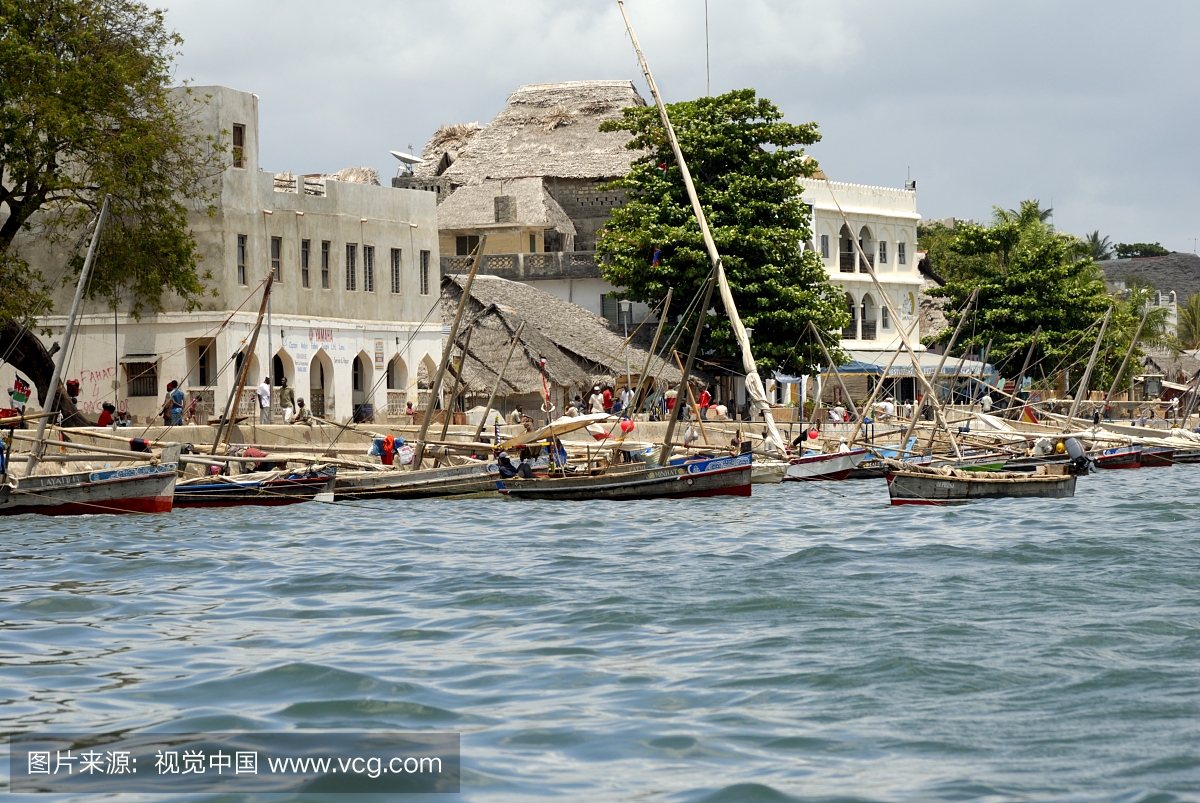 来自海港,老城区,拉穆岛,联合国教科文组织世界