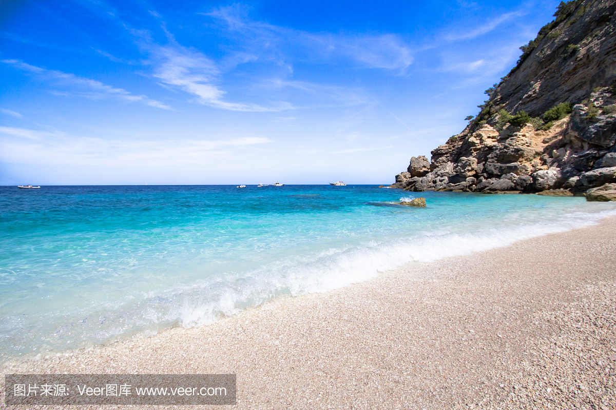 Cala Mariolu海滩在撒丁岛,意大利