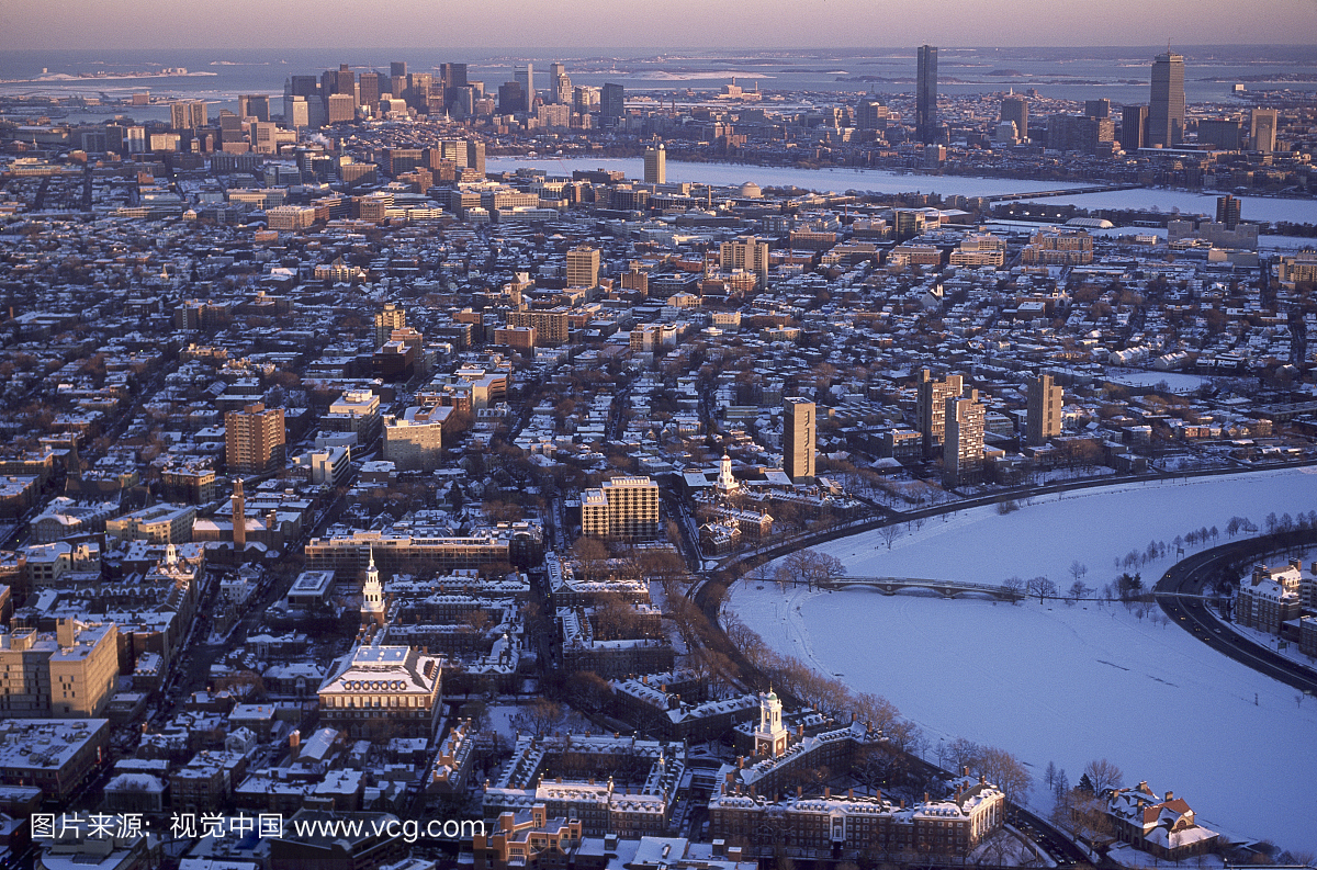 冬天,哈佛大学,马萨诸塞州剑桥
