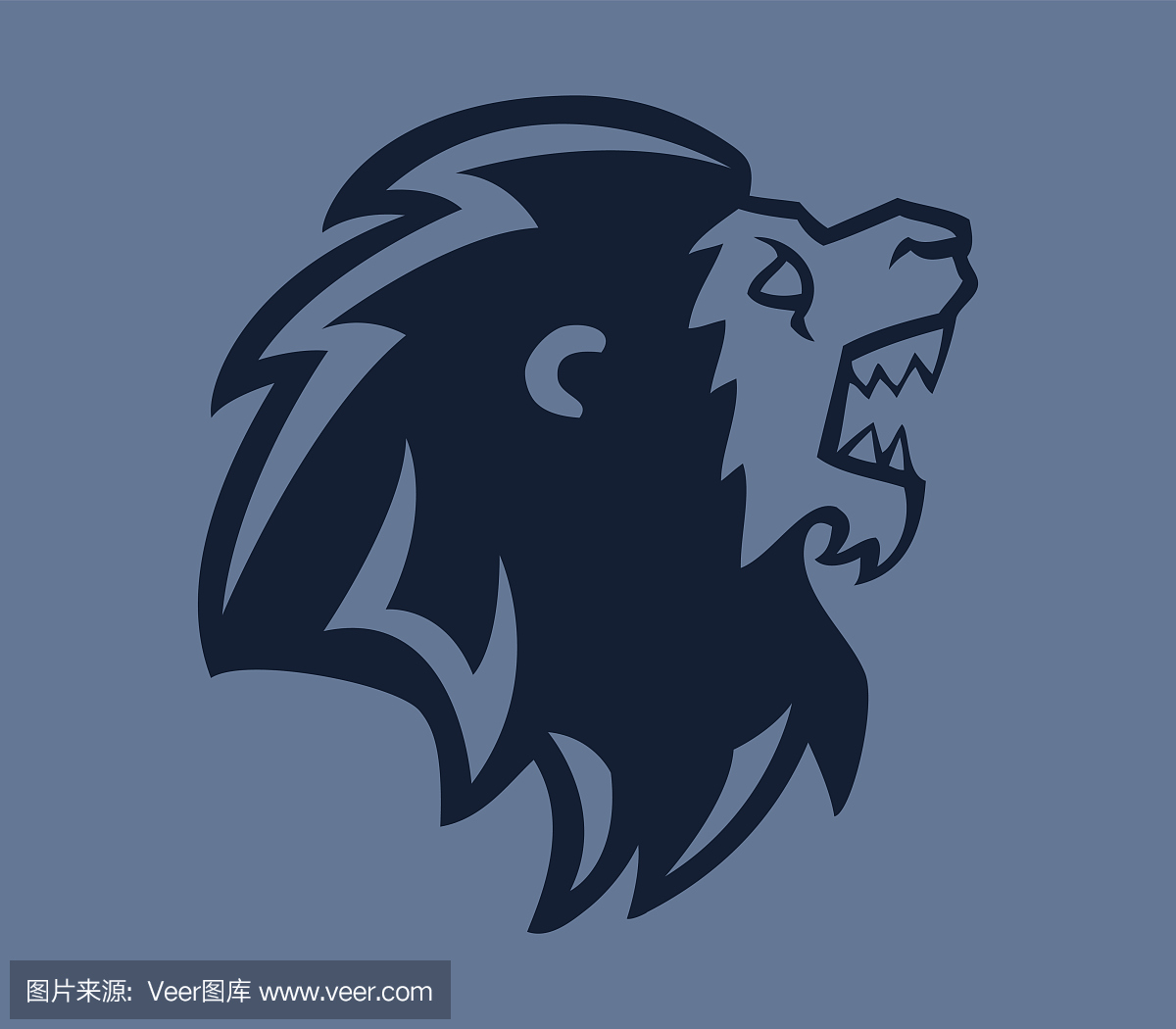 轮廓,人的头部,狮子,猫科动物