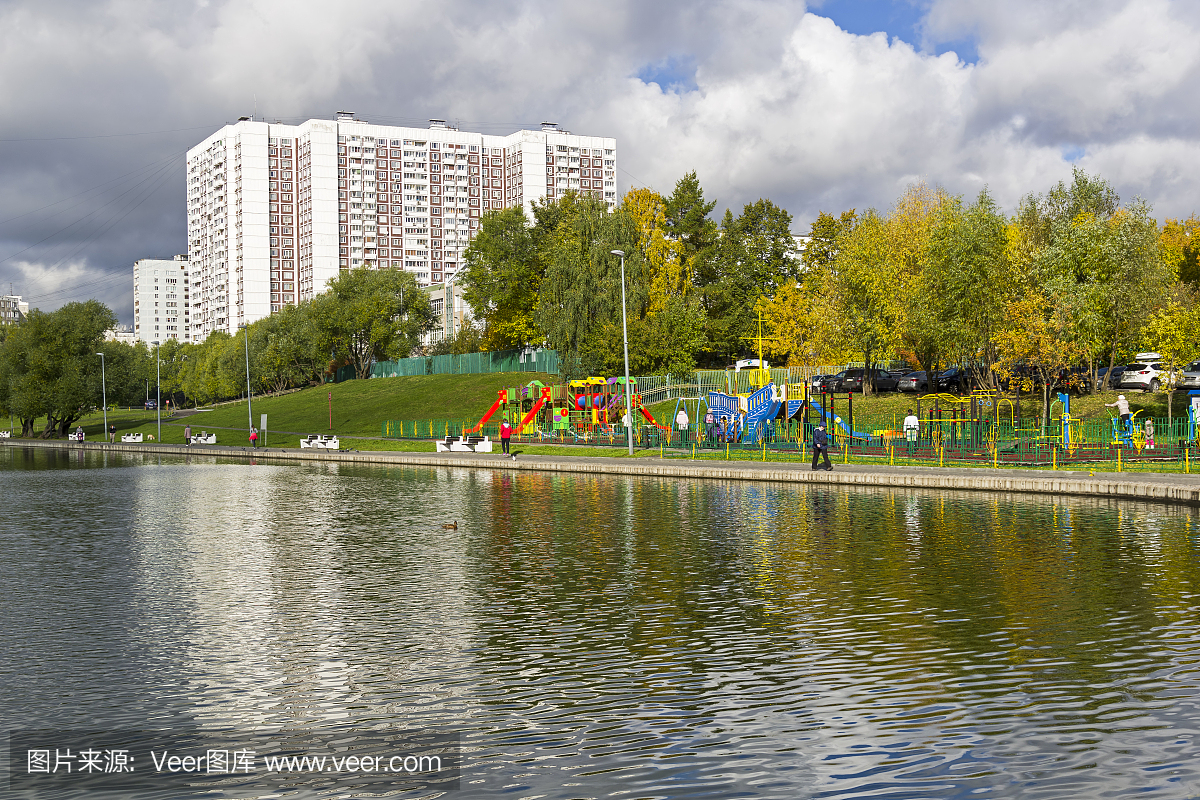 莫斯科,俄罗斯首都,游乐场,儿童活动区