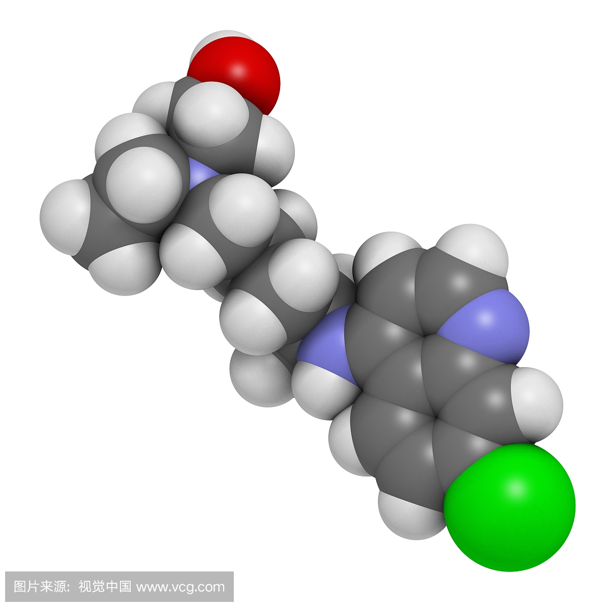 羟氯喹疟疾药物分子