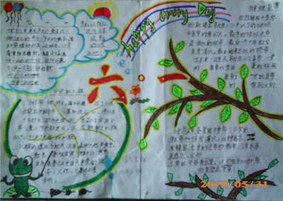 儿童节手抄报:童年的梦想 _ 六一儿童节手抄报-65kb