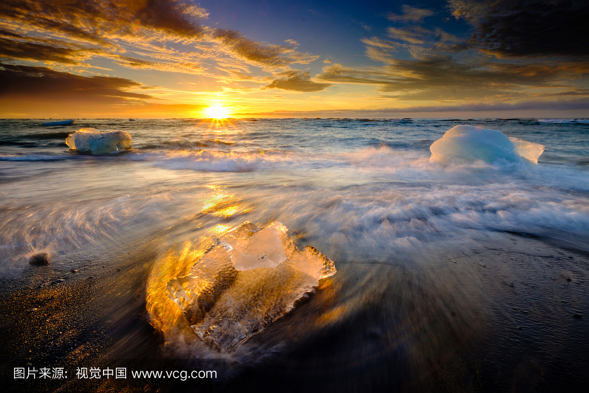 冰岛,冰岛共和国,海滩,滩地
