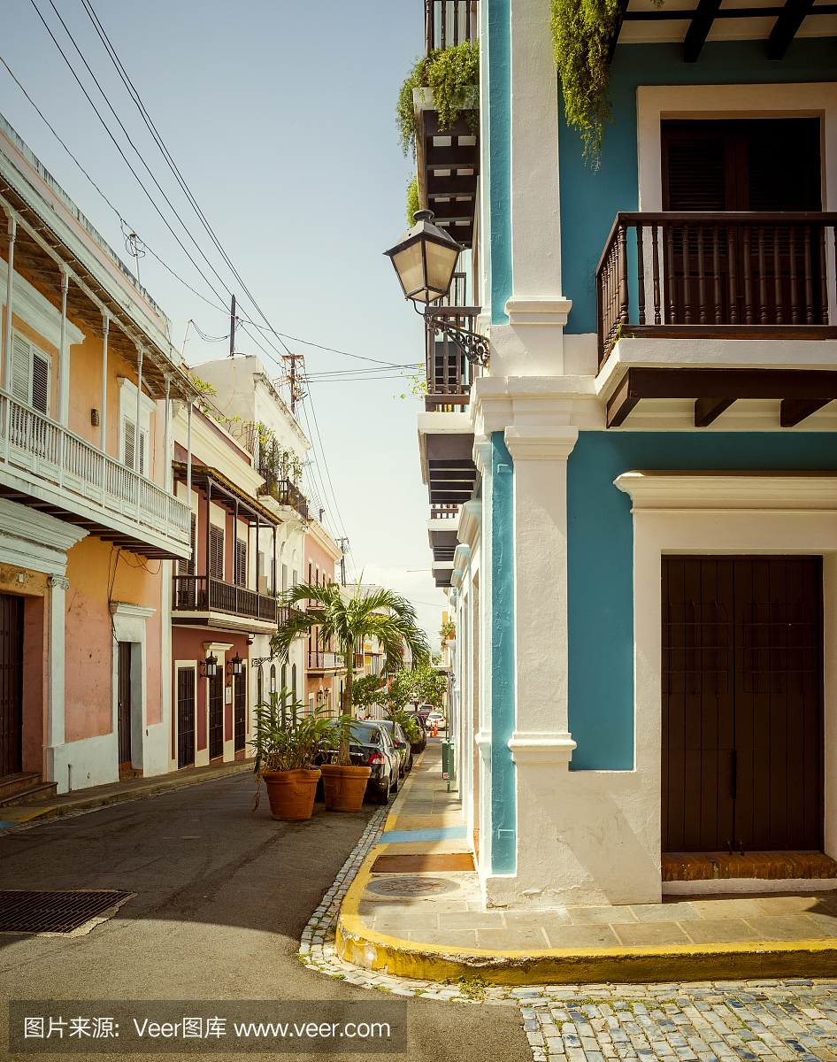 垂直画幅,圣胡安,波多黎各,旅游目的地