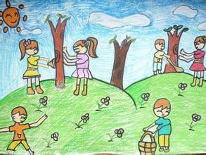 国家森林城市儿童画 - 图片家图片素材站!-19kb