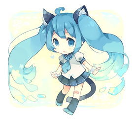 雪初音q版萌图