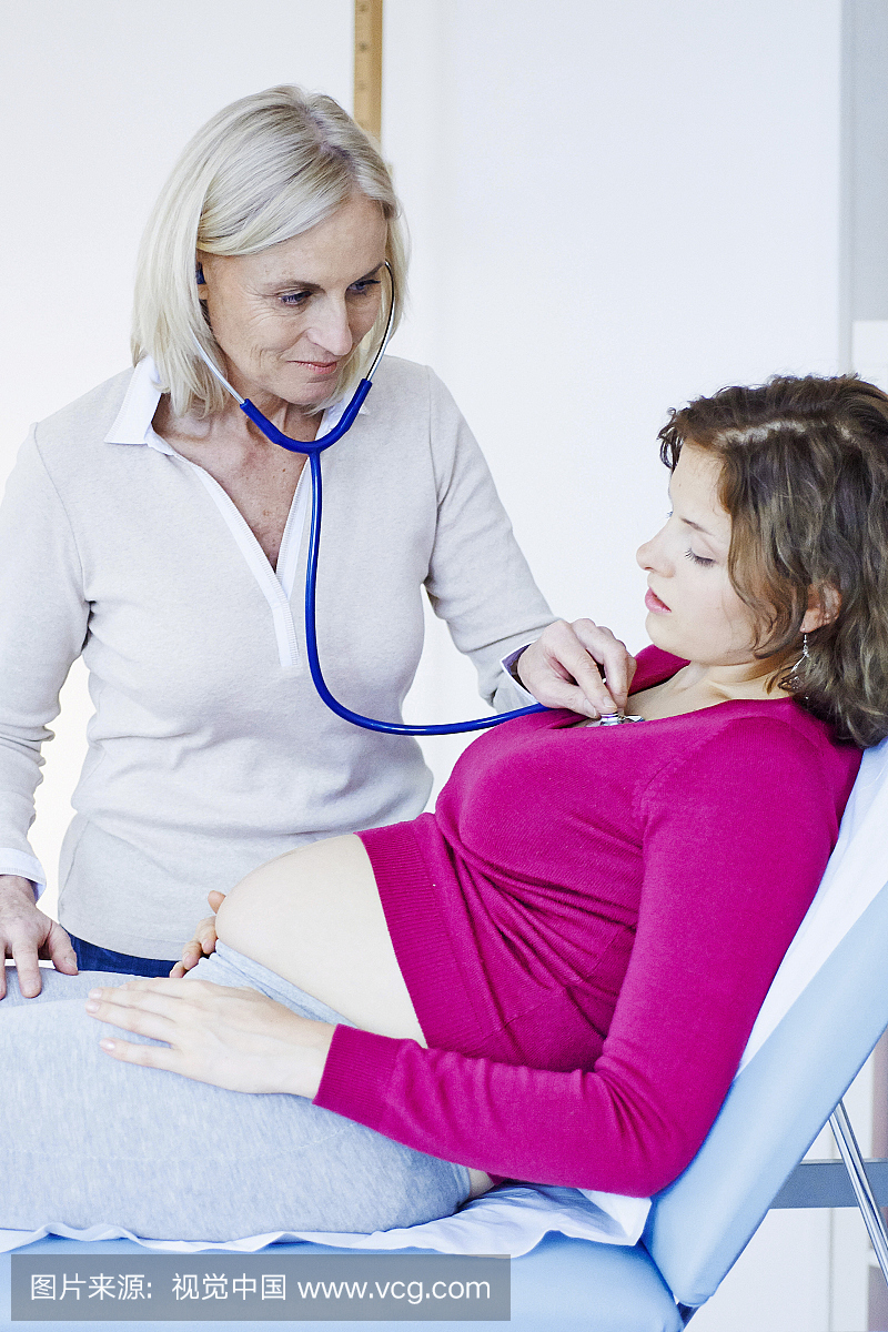 孕妇听诊医生咨询