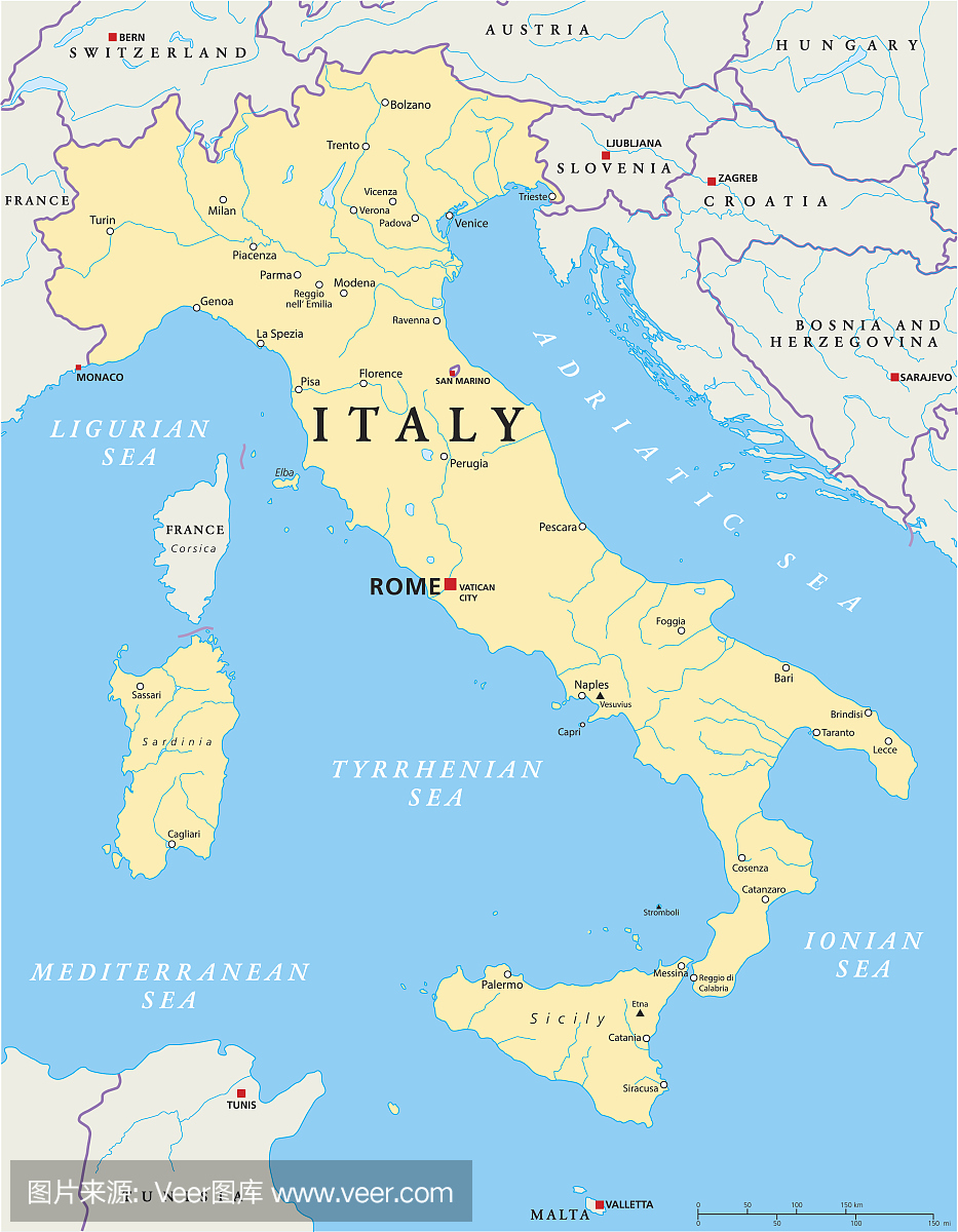 意大利政治地图