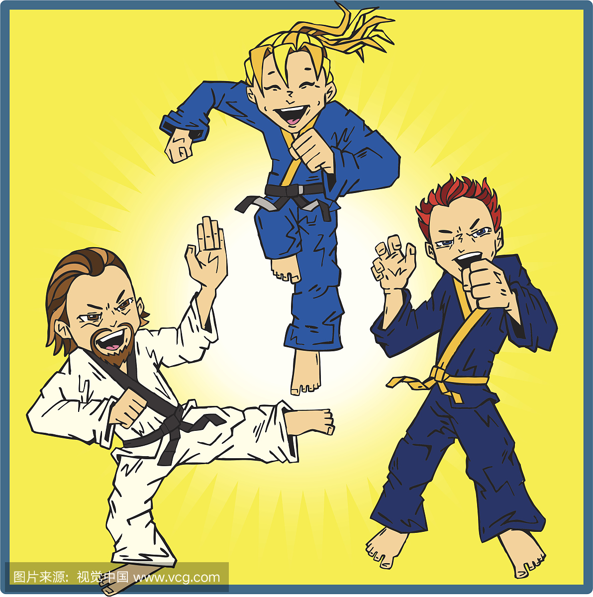 空手道漫画小孩圣王免费图片
