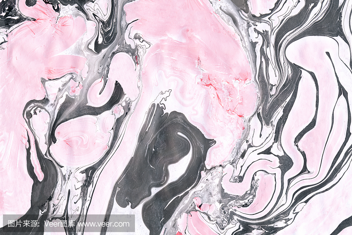 黑色和粉色大理石壁纸。