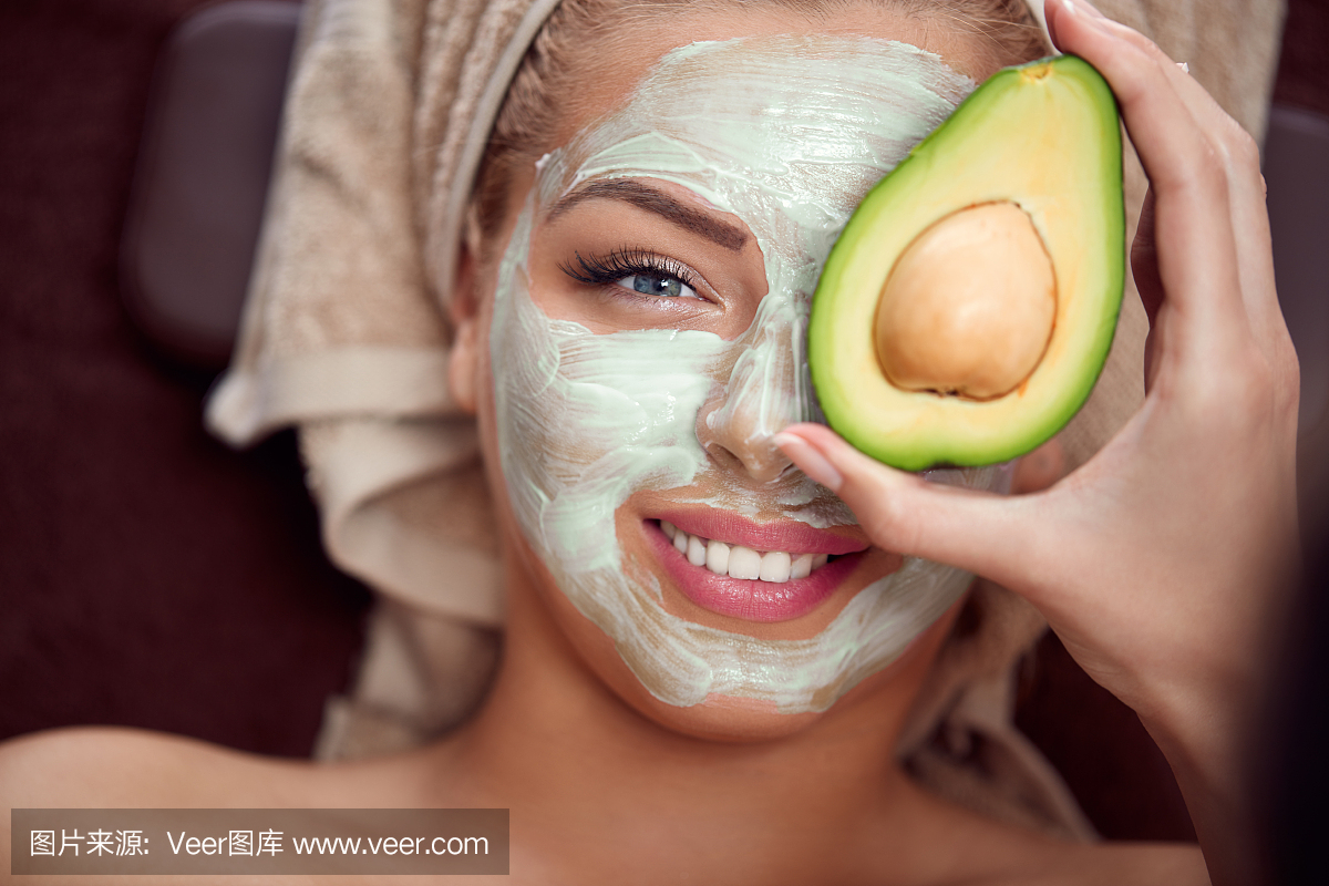 鳄梨,牛油果,面膜,贴面膜