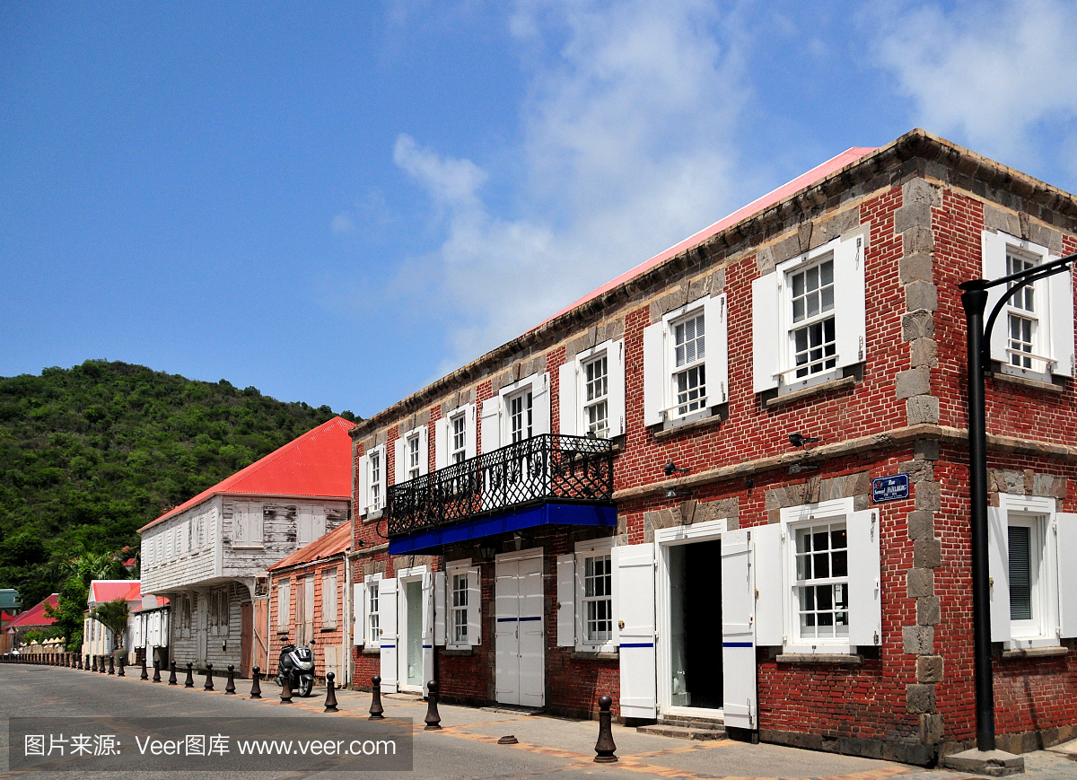 古斯塔维亚,圣巴特:瑞典殖民地建筑