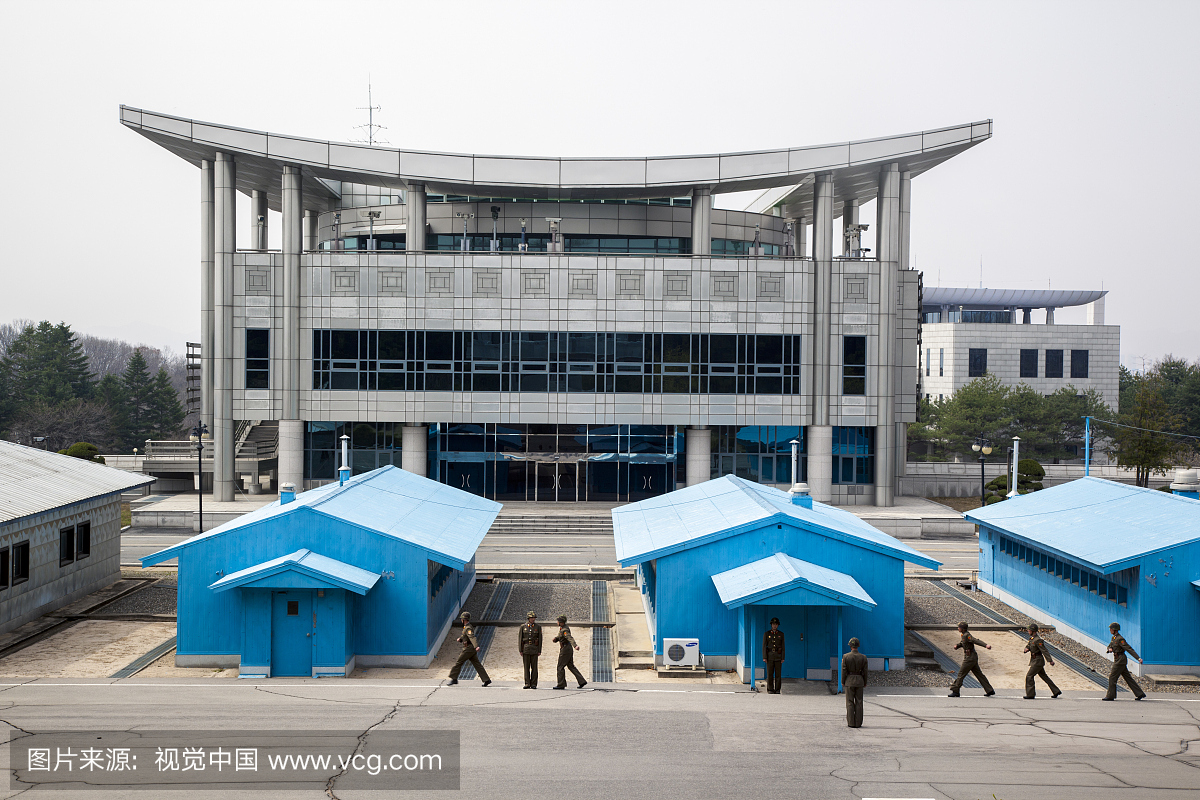 朝鲜民主主义人民共和国（朝鲜），开城，板门店，DMZ，与韩国的边界