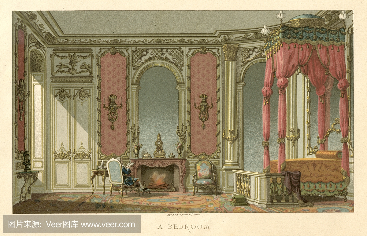 法国路易十六统治时期的卧室