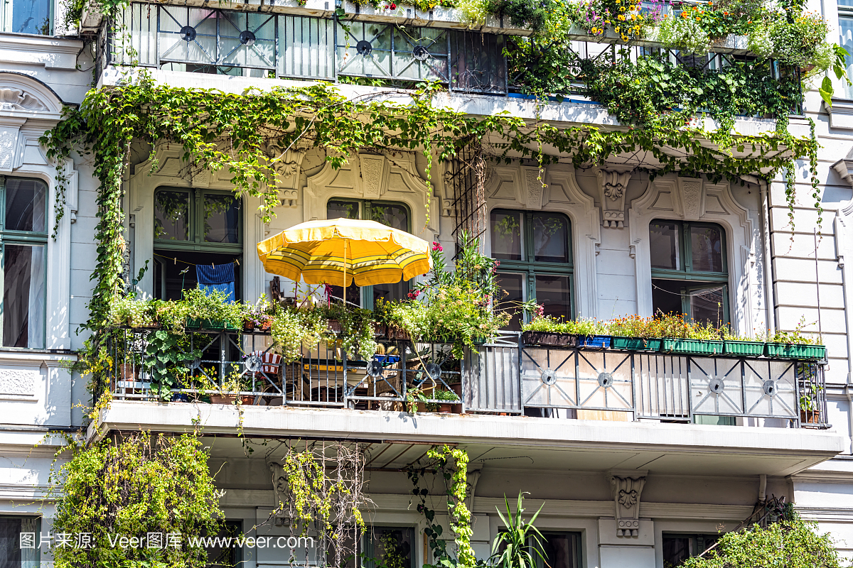 美丽的阳台在柏林