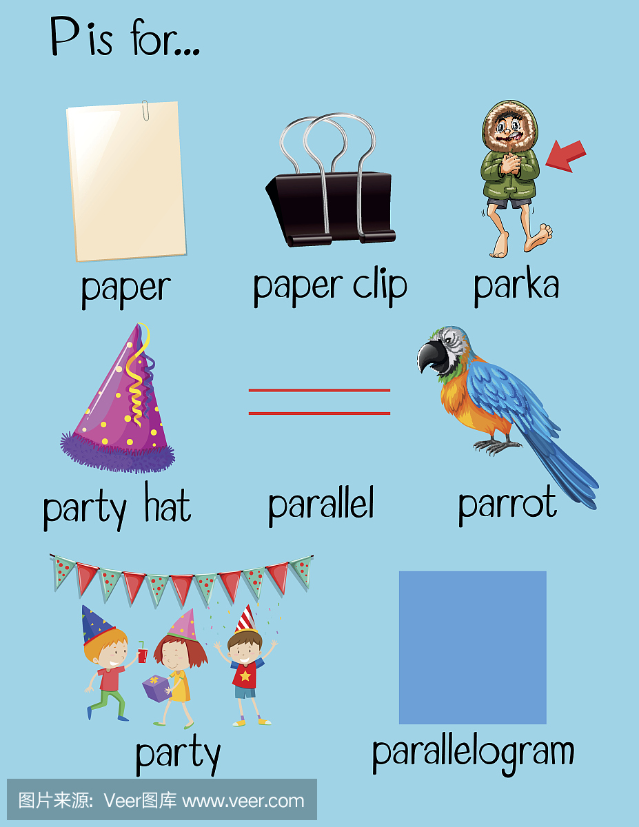 不同的单词以字母P开始