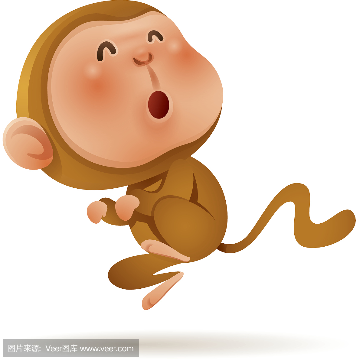 中国十二生肖 - 猴子。中国新年。