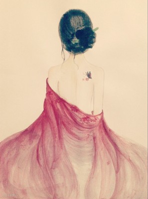 唯美古风手绘女子图