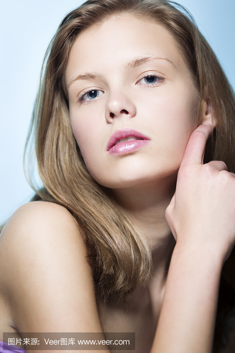 垂直画幅,正面视角,青少年,美容