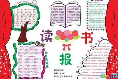 中学读书板报