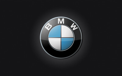宝马汽车壁纸之bmw黑色标志-汽车壁纸-309kb