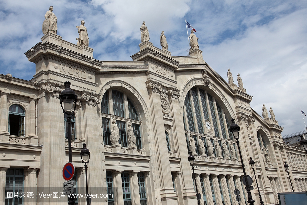 巴黎火车北站,巴黎北站,外立面,水平画幅