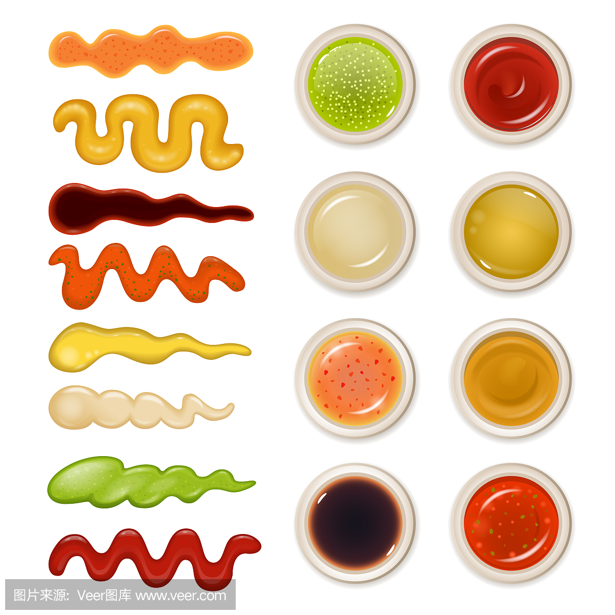 酸辣芥末酱,芥末沙司,酱油壶,肉卤罐