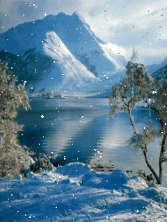 动画森林雪景图