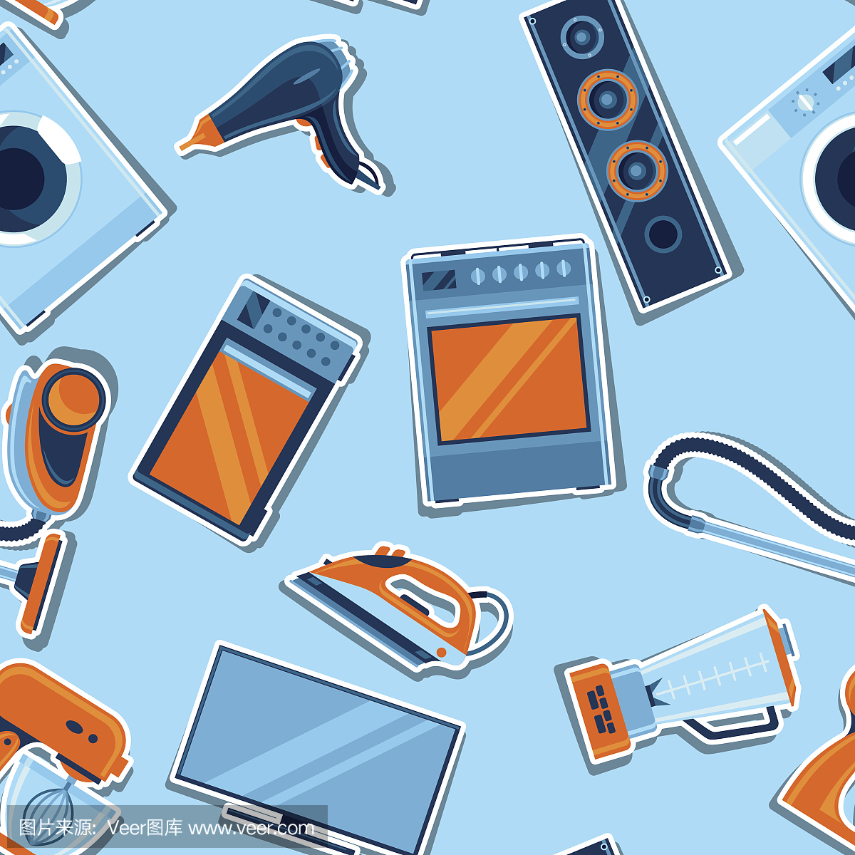 与家电的无缝模式。家庭用品出售和购物广告背