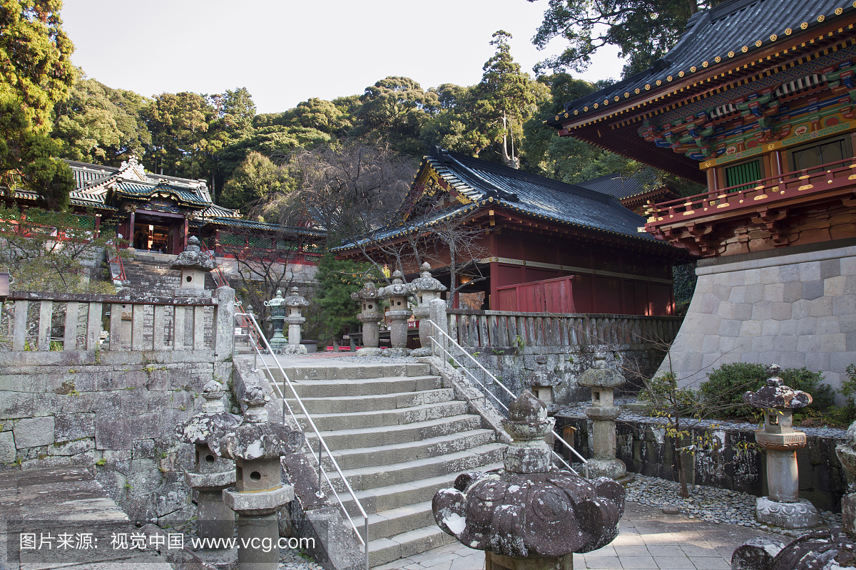 Kunoyama Toshogu kagura hall and shrine pav