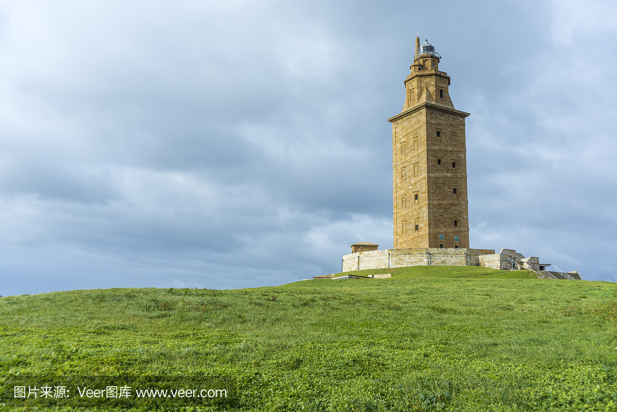 在拉科鲁尼亚,加利西亚,西班牙的大力士塔。