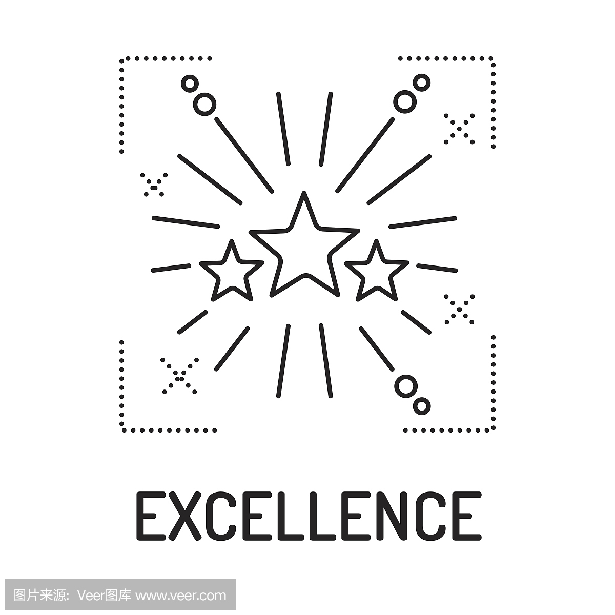 EXCELLENCE线图标