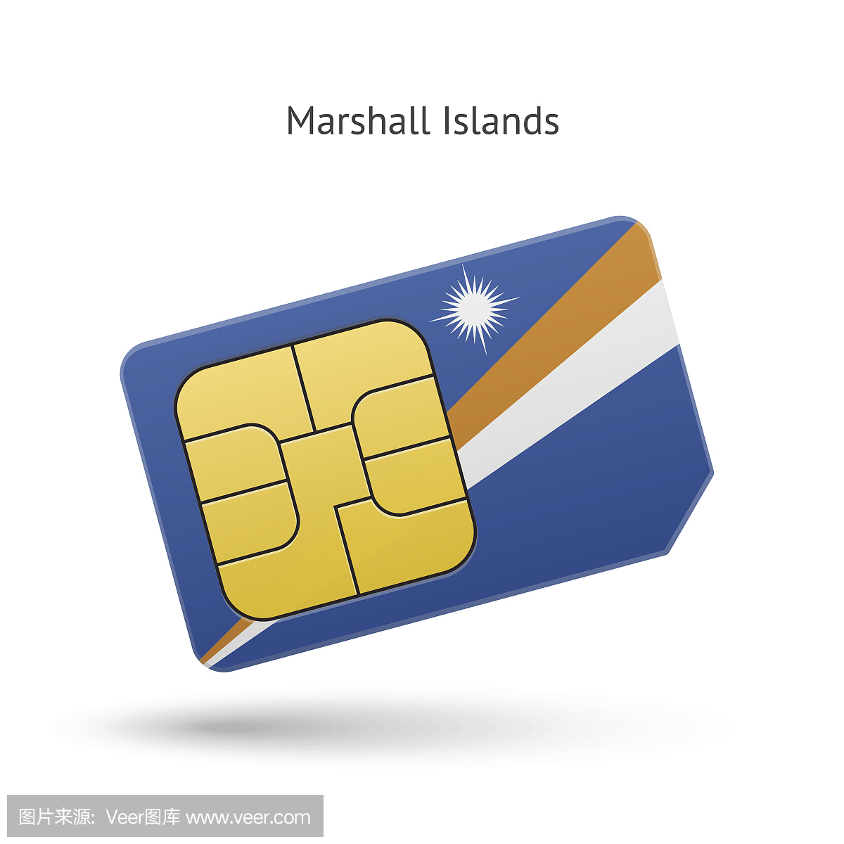 马绍尔群岛手机SIM卡带旗